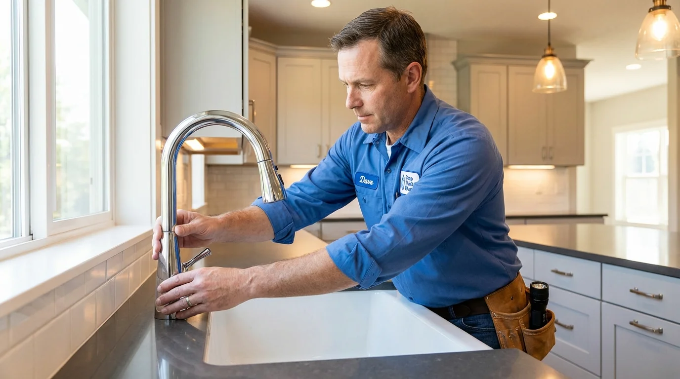 Kitchen faucet installation by Johns Plumbing LLC in Harper